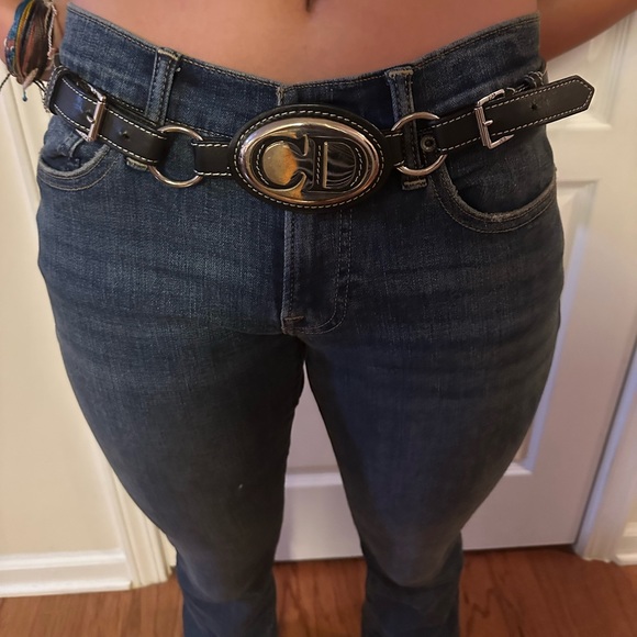 Black large logo Dior belt - Picture 1 of 2